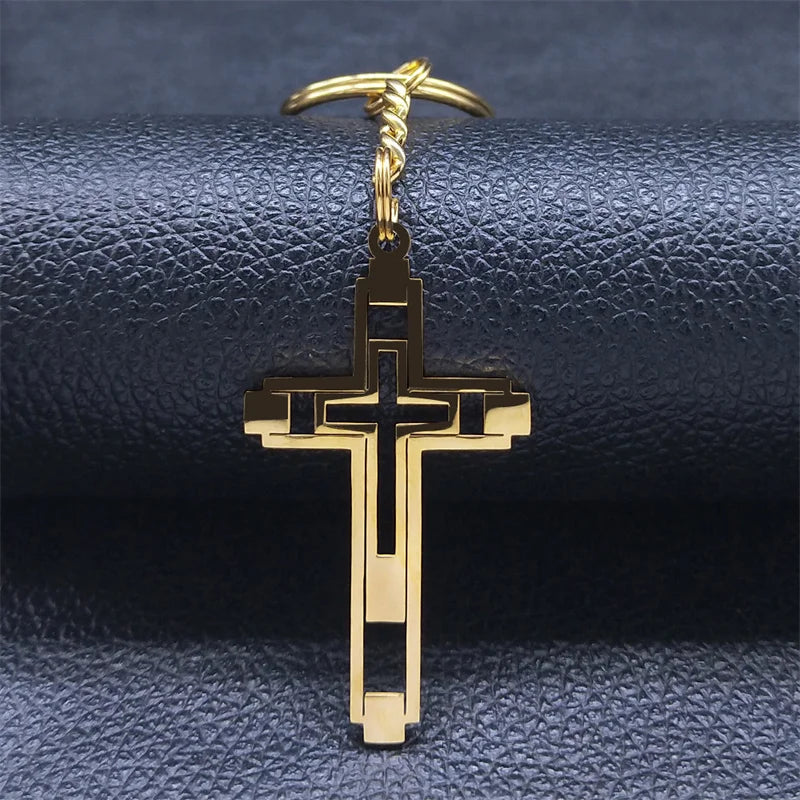 Cross Pendant Stainless Steel Male Necklace for Man Women Gold Color Men'S Chain Necklaces Jewelry Cadenas Para Hombre N6054S02