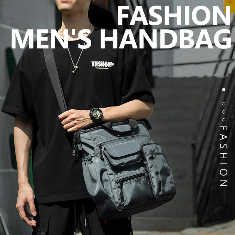 Fashion Office Bag for Men Satchels Waterproof Handbag Mini Laptop Tote Bag Multi Pocket Men'S Business Messenger Bags XA283ZC