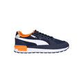 White Puma Casual Sneakers for Women, featuring lace-up closure, synthetic leather and canvas upper, textile lining, rubber sole, ideal comfortable women's shoes for autumn-spring seasons, versatile footwear in white.