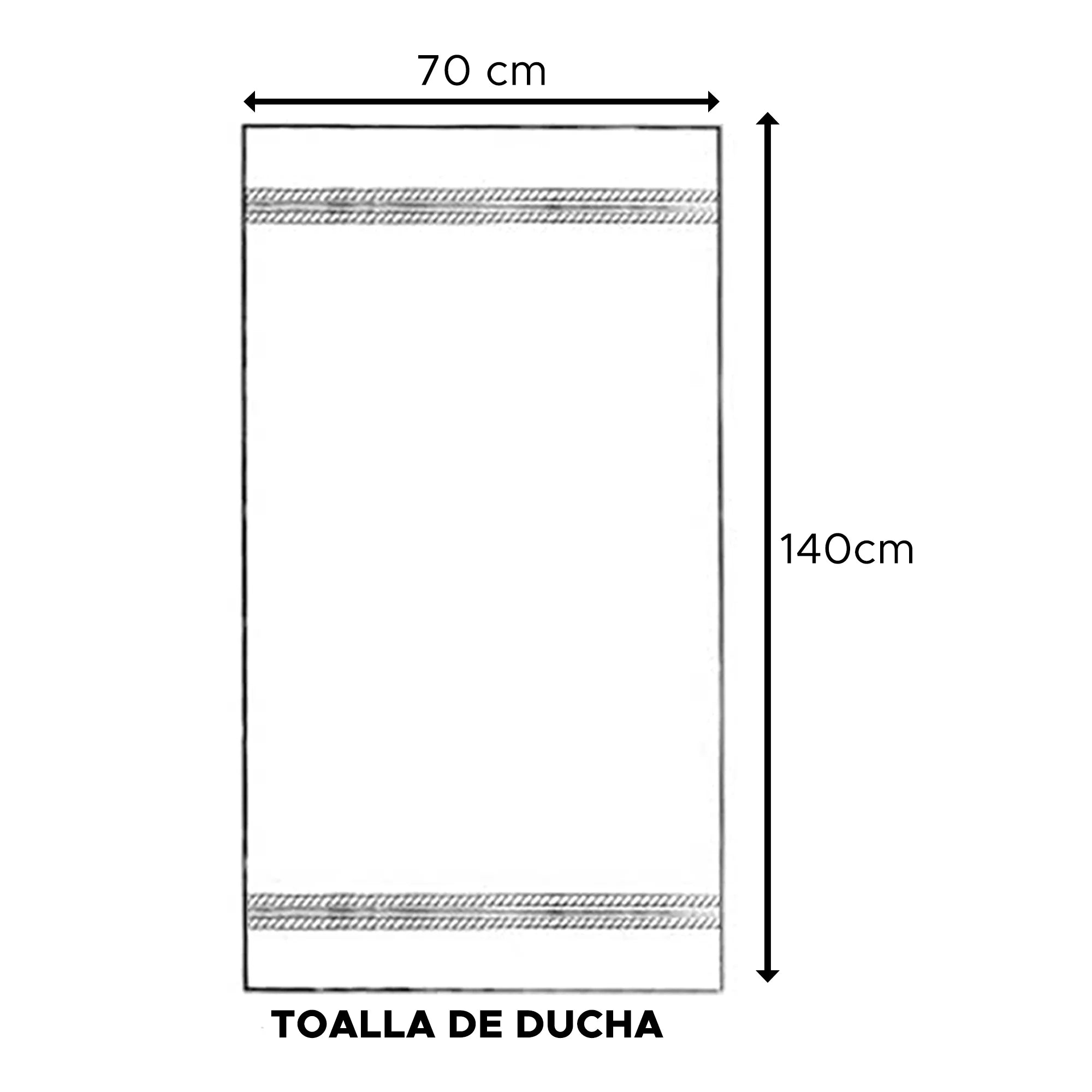 Toalla de ducha 100% algodón