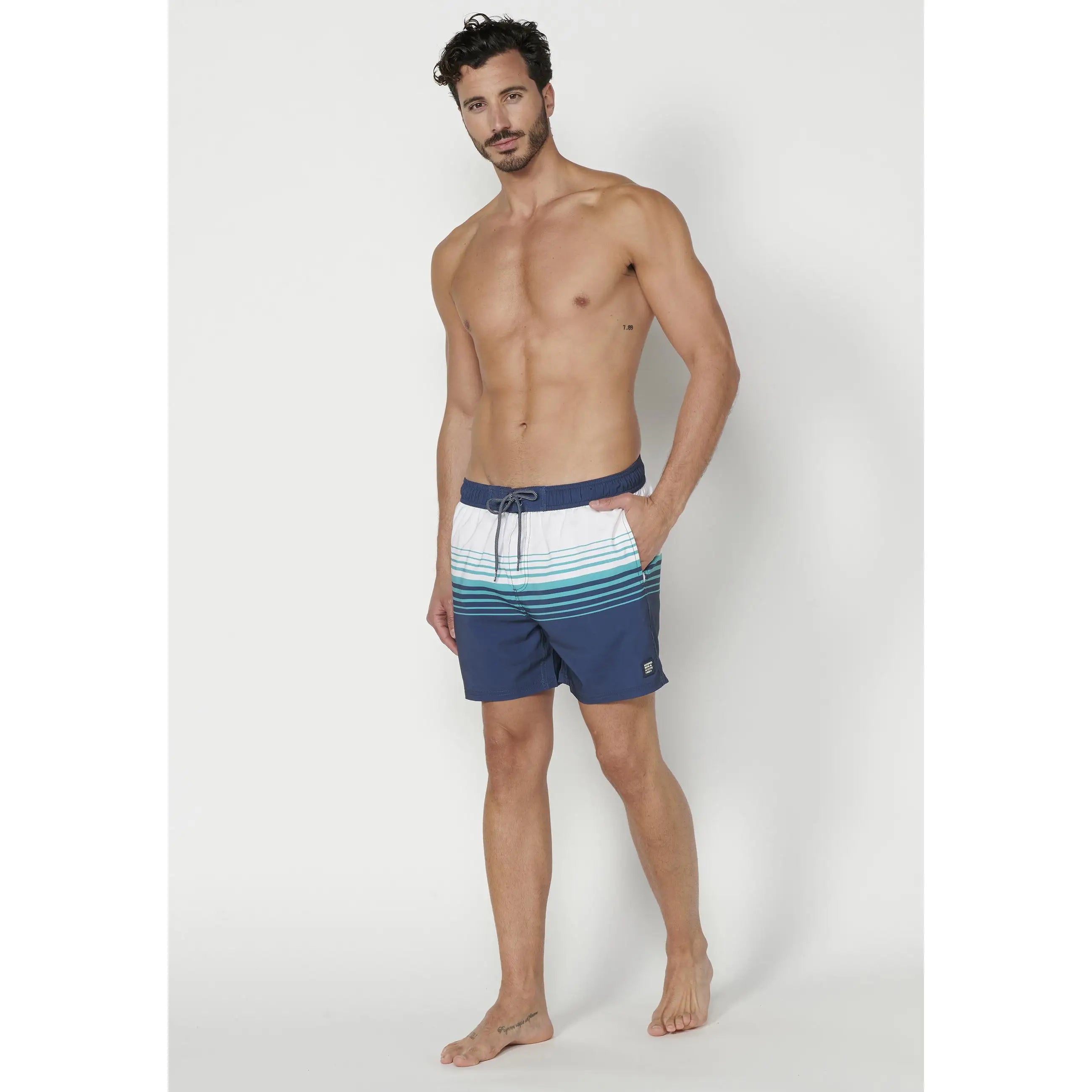Bañador corto con bolsillos para hombre
