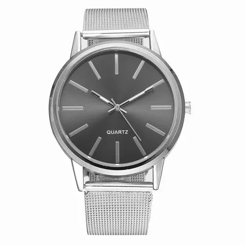 Luxury Women Watches 2025 New in Stylish Silver Minimalist Business Elegant Ladies Quartz Watch Leather Steel Clock Reloj Mujer