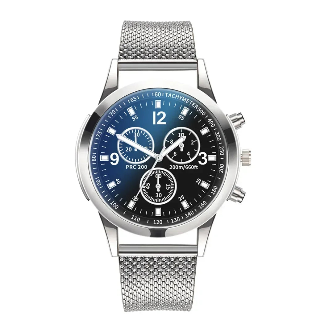Reloj de acero inoxidable elegante para hombre