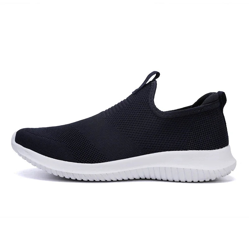Zapatillas de deporte de primavera, zapatos informales para hombre, zapatos de malla de aire para hombre, mocasines, zapatillas de deporte negras a la moda, zapatillas deportivas para hombre, zapato Masculino