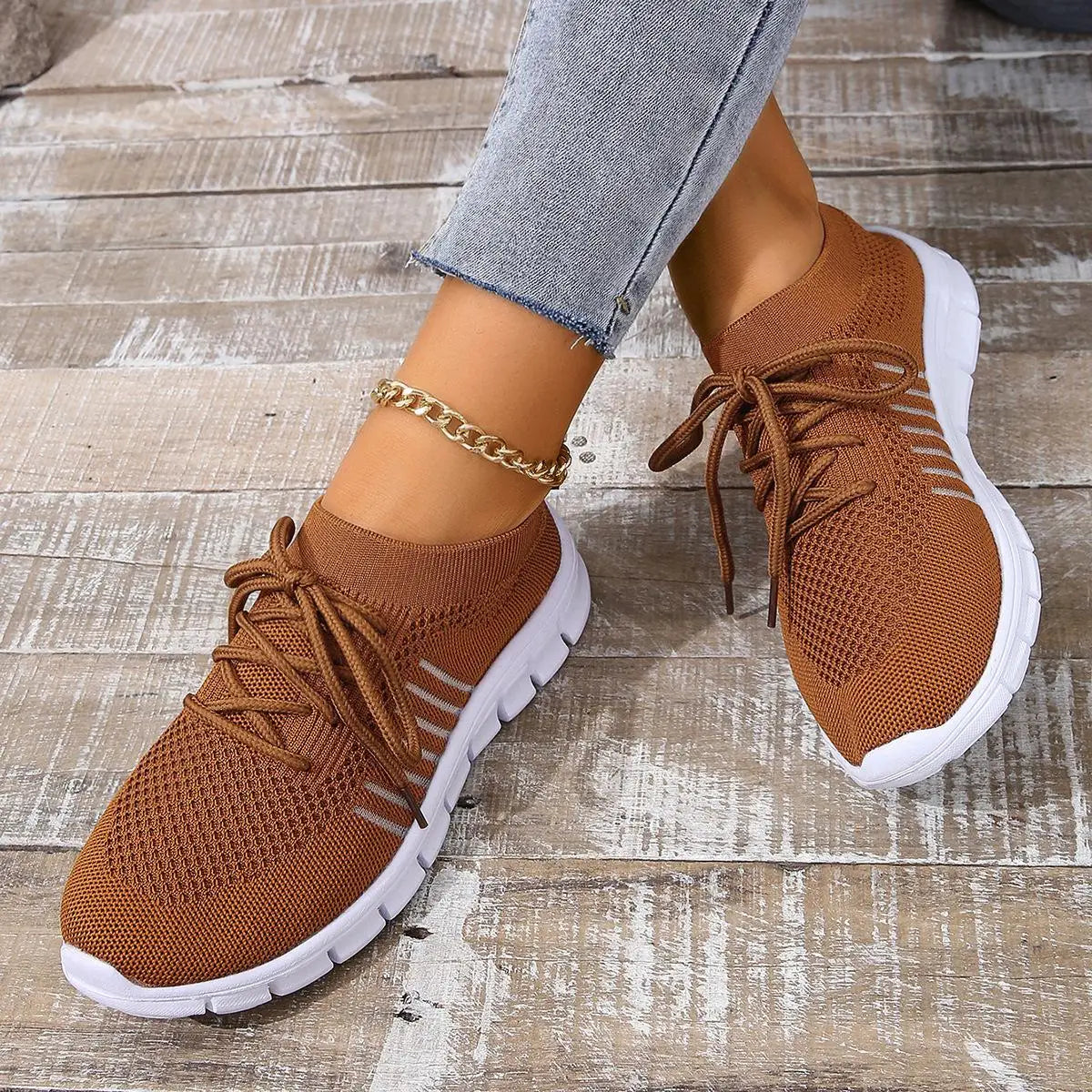 Zapatos informales amarillos de verano, zapatos planos para mujer, zapatillas de deporte de punto de malla transpirable, zapatos de tenis para mujer, zapatos ligeros para correr, zapatos de mujer