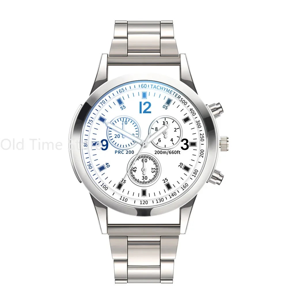 Reloj de acero inoxidable elegante para hombre