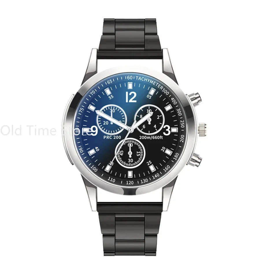Reloj de acero inoxidable elegante para hombre