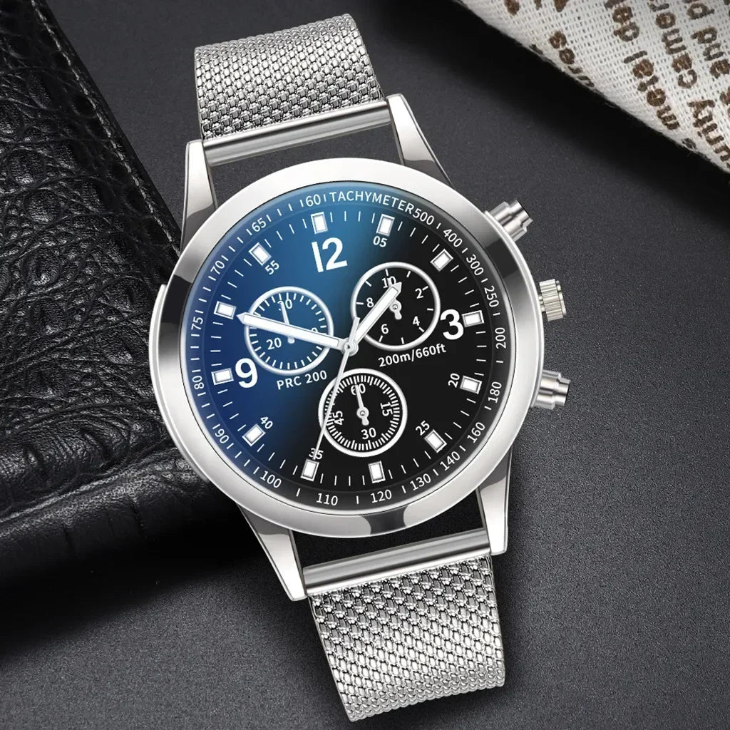 Reloj de acero inoxidable elegante para hombre