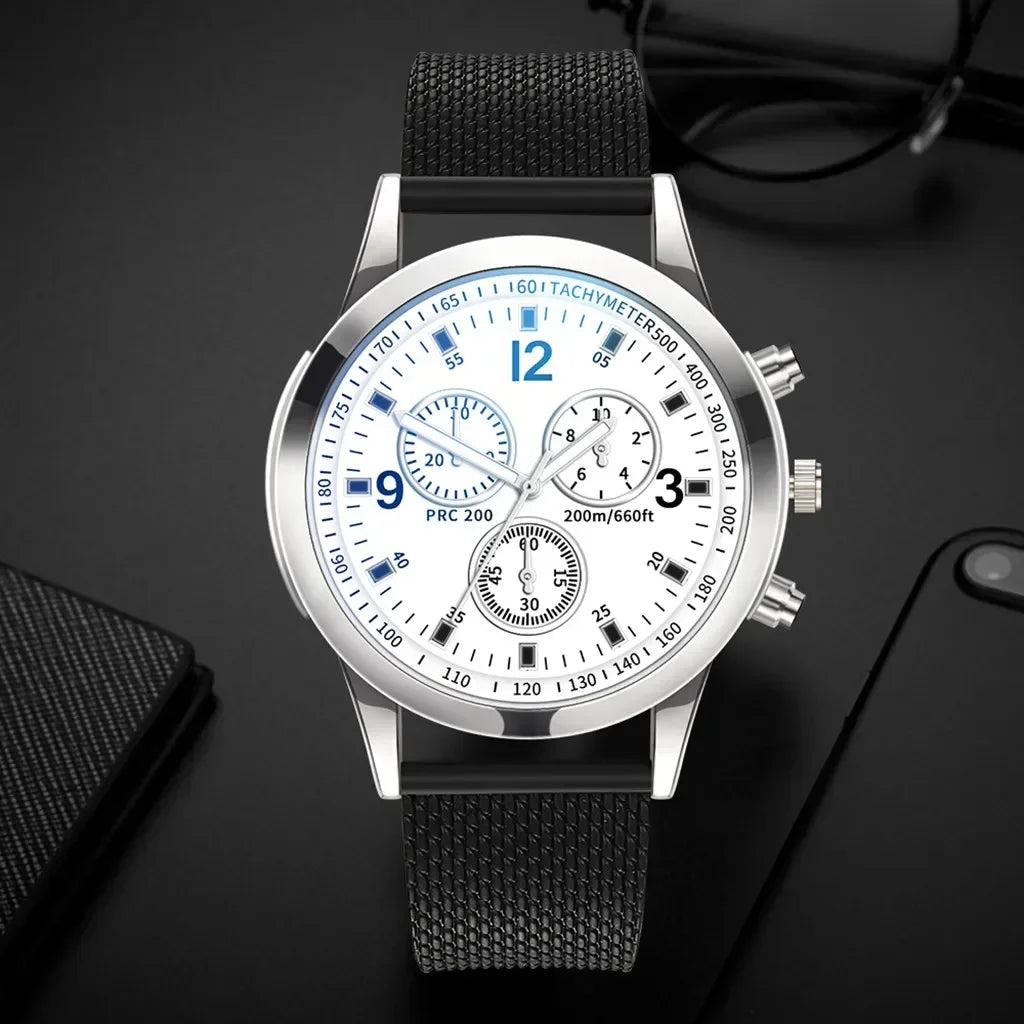 Reloj de acero inoxidable elegante para hombre