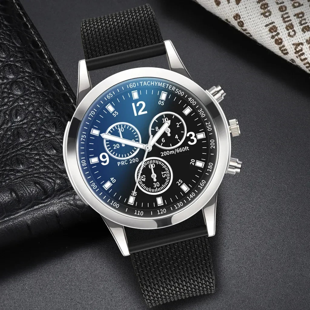 Reloj de acero inoxidable elegante para hombre