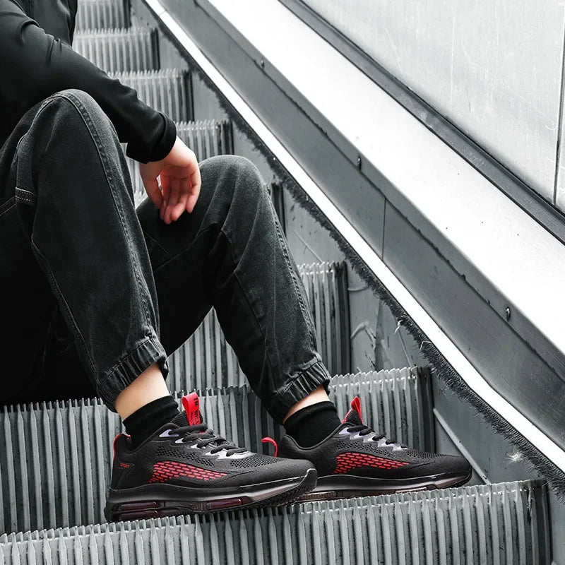 Zapatillas deportivas unisex transpirables, ligeras, informales, para viajes, talla grande 47, calzado para hombre para las cuatro estaciones