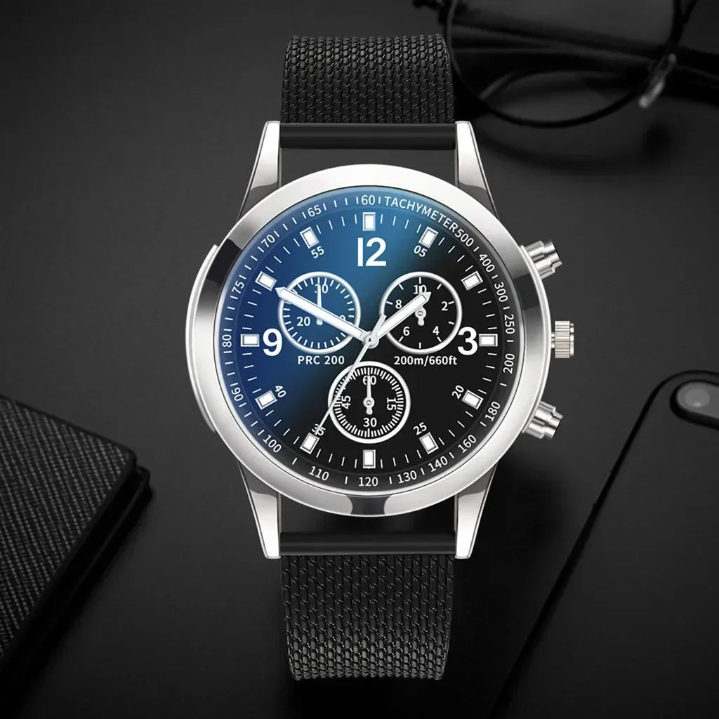 Reloj de acero inoxidable elegante para hombre