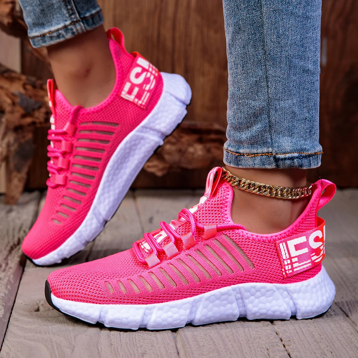 Zapatos informales amarillos de verano, zapatos planos para mujer, zapatillas de deporte de punto de malla transpirable, zapatos de tenis para mujer, zapatos ligeros para correr, zapatos de mujer