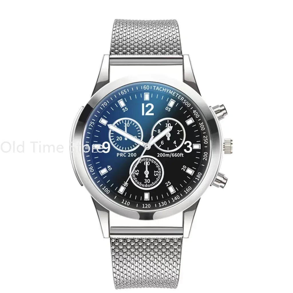 Reloj de acero inoxidable elegante para hombre
