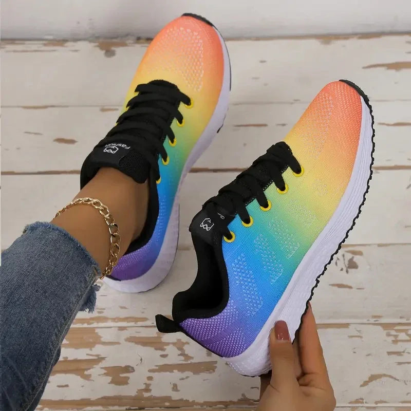 Zapatillas de correr para mujer, zapatillas informales transpirables, zapatos deportivos de marca de lujo, moda de verano, zapatillas ligeras de baloncesto Tenis para caminar