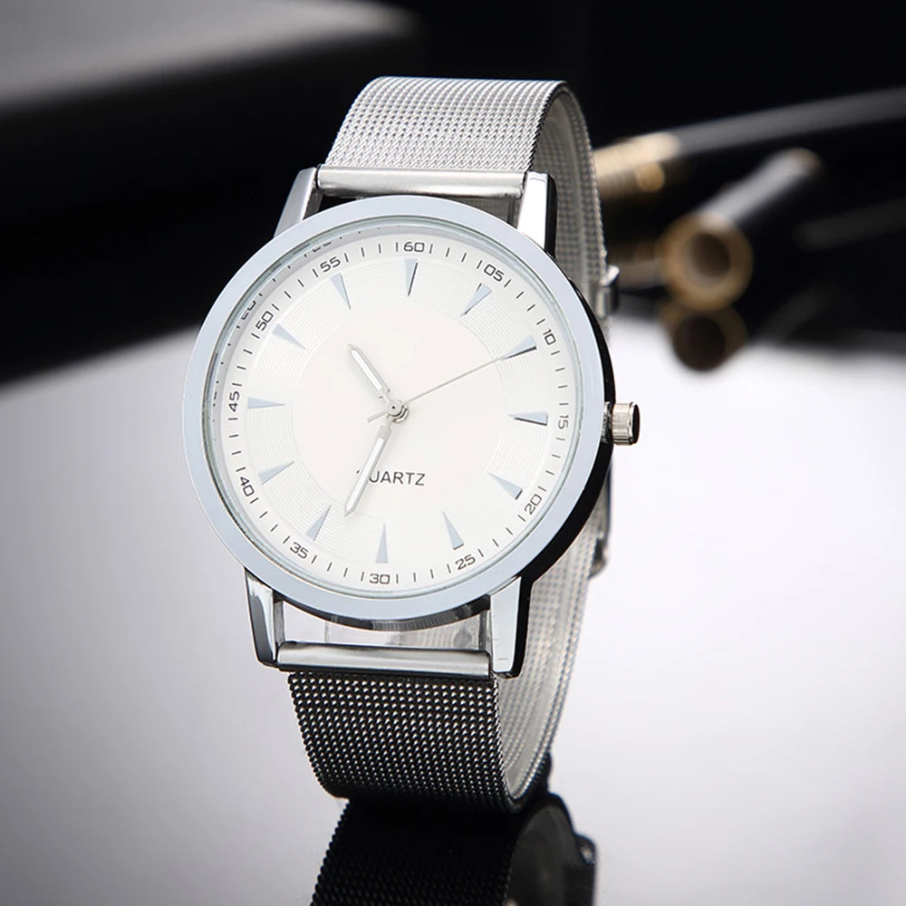 Luxury Women Watches 2025 New in Stylish Silver Minimalist Business Elegant Ladies Quartz Watch Leather Steel Clock Reloj Mujer