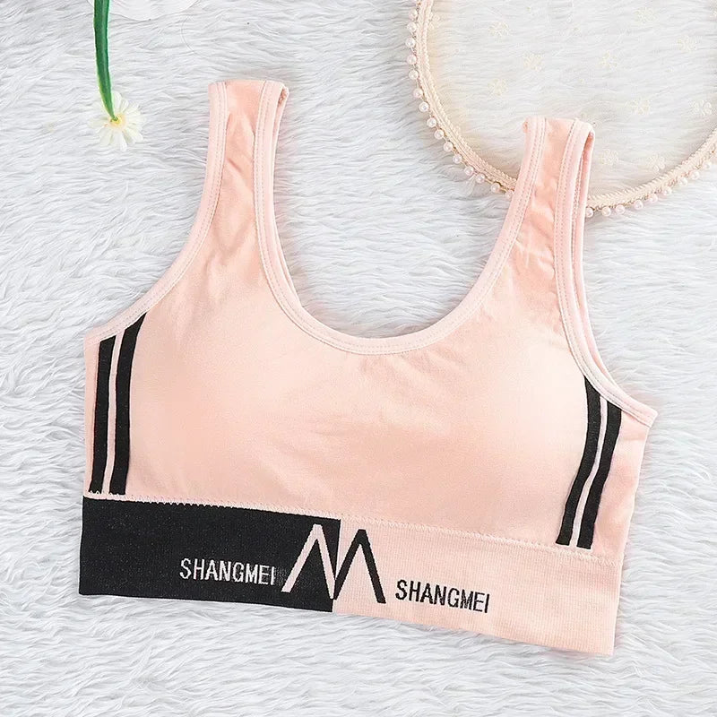 Nuevo sujetadores deportivos para mujer, cómodo, sin costuras.