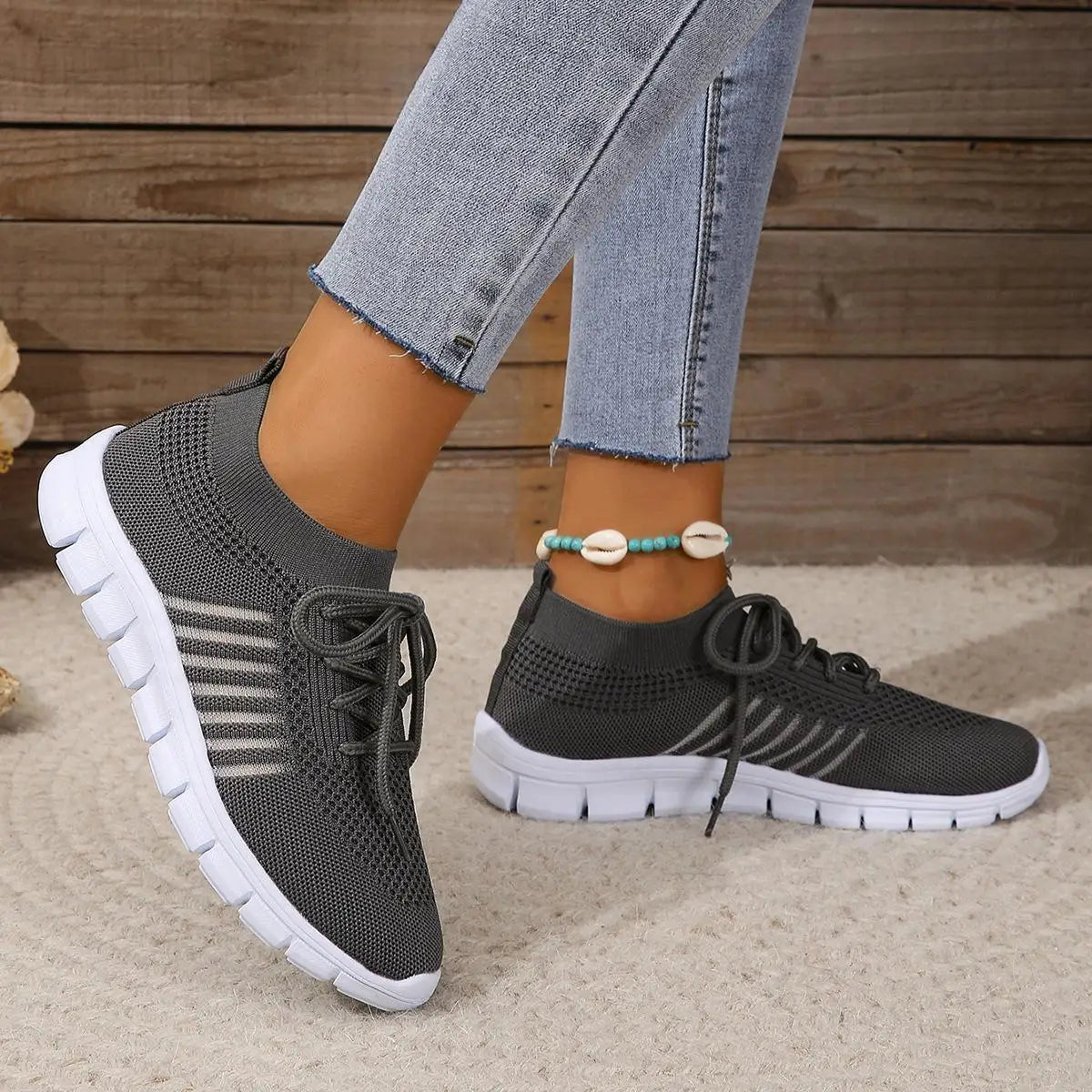 Zapatos informales amarillos de verano, zapatos planos para mujer, zapatillas de deporte de punto de malla transpirable, zapatos de tenis para mujer, zapatos ligeros para correr, zapatos de mujer