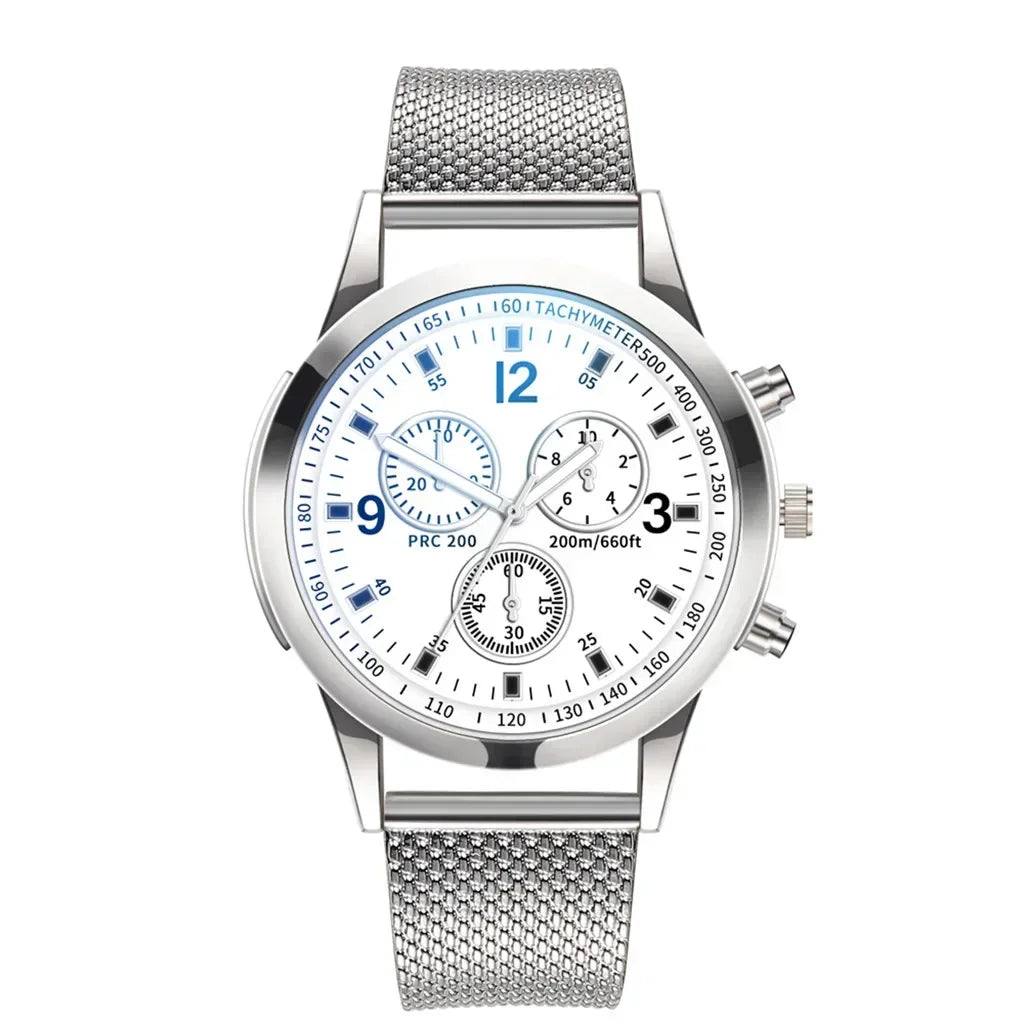 Reloj de acero inoxidable elegante para hombre