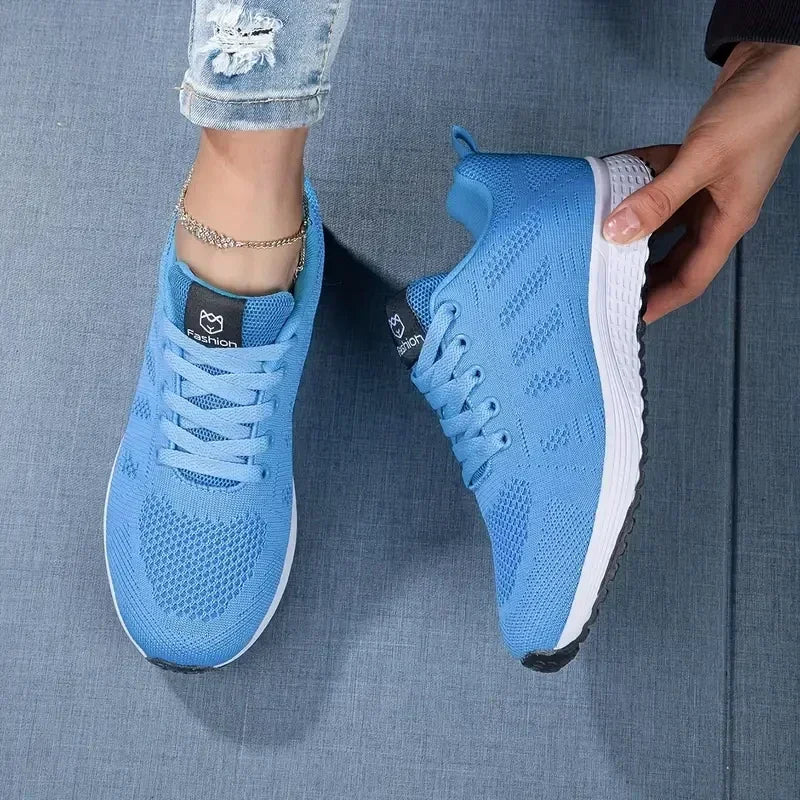 Zapatillas de correr para mujer, zapatillas informales transpirables, zapatos deportivos de marca de lujo, moda de verano, zapatillas ligeras de baloncesto Tenis para caminar