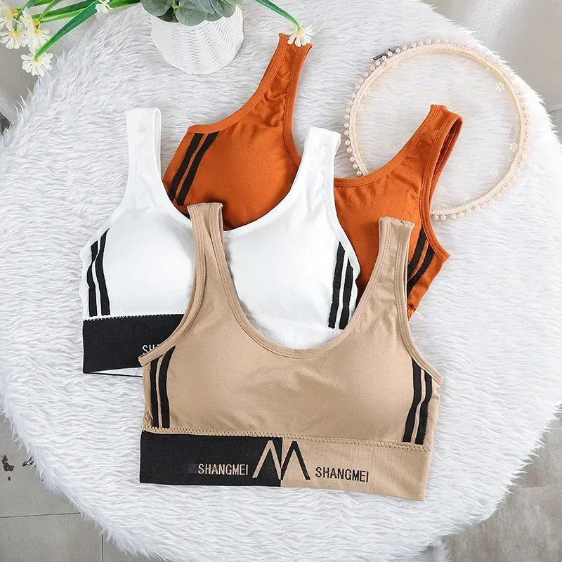 Nuevo sujetadores deportivos para mujer, cómodo, sin costuras.