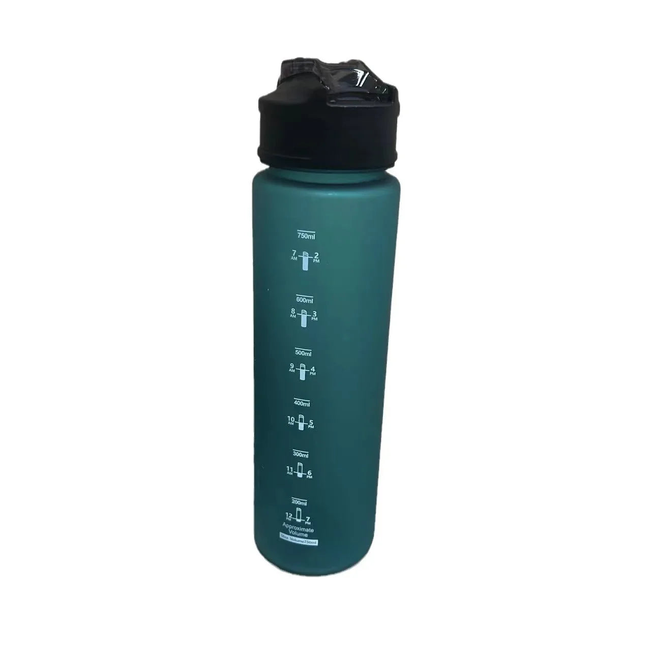 Botella de agua de plástico de gran capacidad para deportes