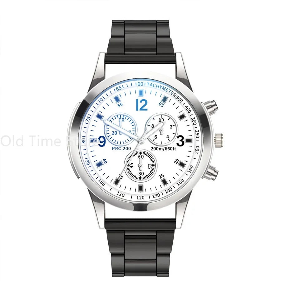 Reloj de acero inoxidable elegante para hombre