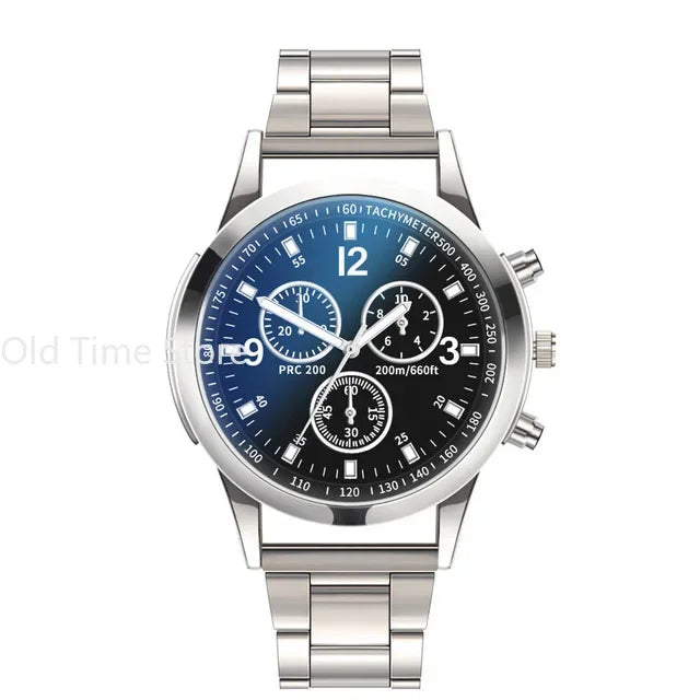 Reloj de acero inoxidable elegante para hombre