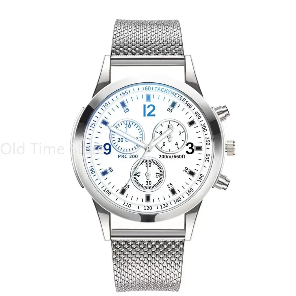 Reloj de acero inoxidable elegante para hombre