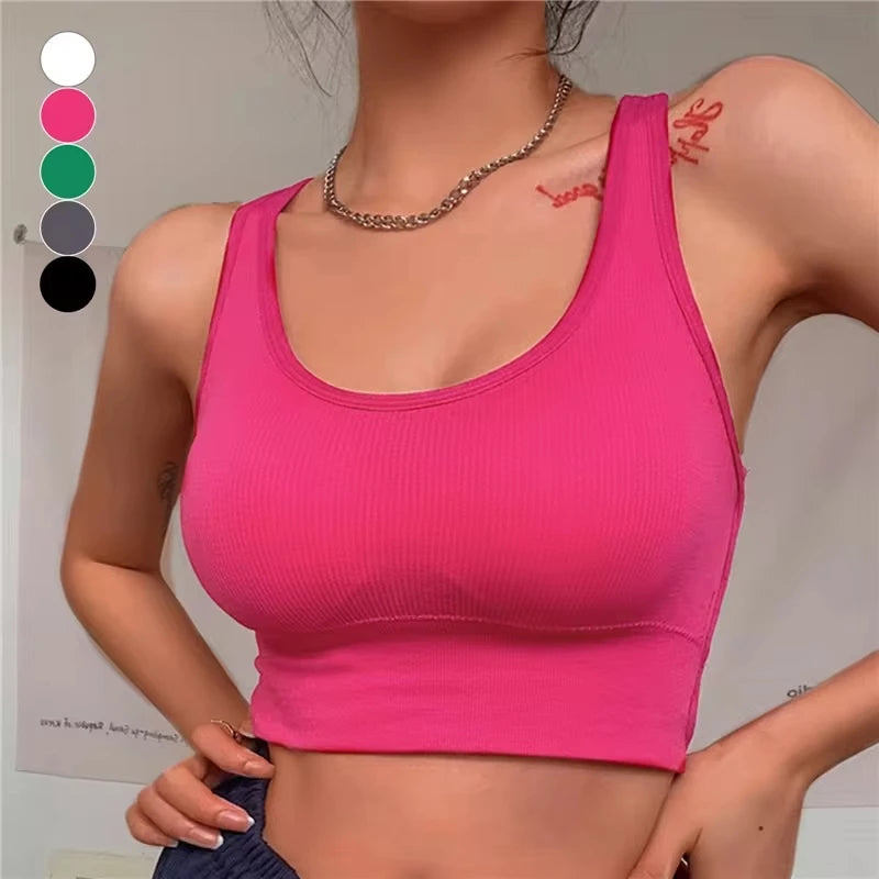Sujetador deportivo Sexy sin costuras