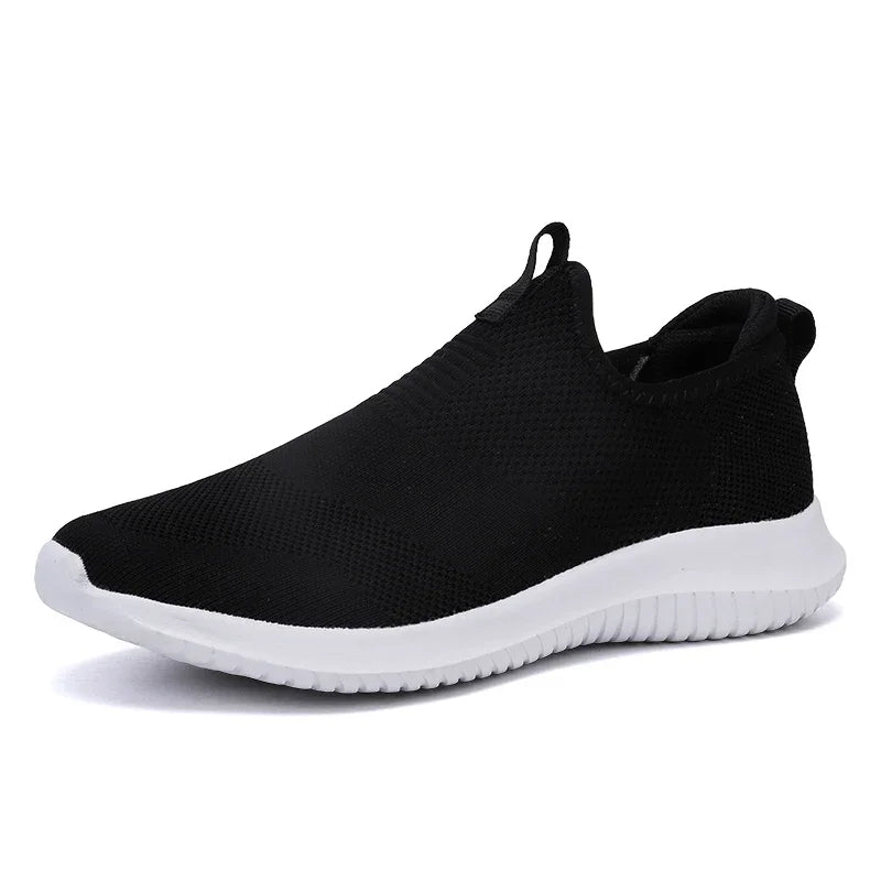 Zapatillas de deporte de primavera, zapatos informales para hombre, zapatos de malla de aire para hombre, mocasines, zapatillas de deporte negras a la moda, zapatillas deportivas para hombre, zapato Masculino