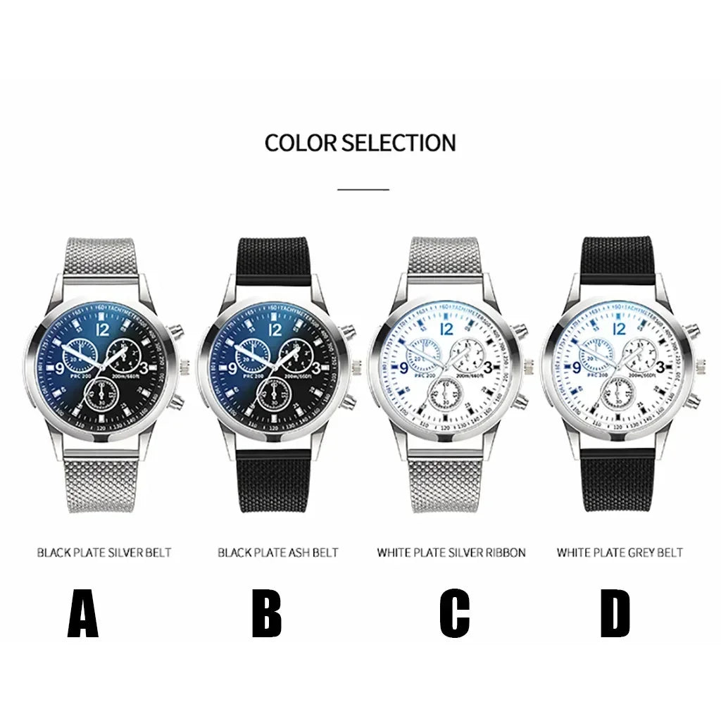 Reloj de acero inoxidable elegante para hombre