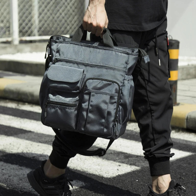 Fashion Office Bag for Men Satchels Waterproof Handbag Mini Laptop Tote Bag Multi Pocket Men'S Business Messenger Bags XA283ZC