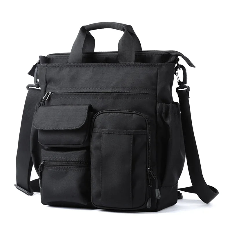 Fashion Office Bag for Men Satchels Waterproof Handbag Mini Laptop Tote Bag Multi Pocket Men'S Business Messenger Bags XA283ZC
